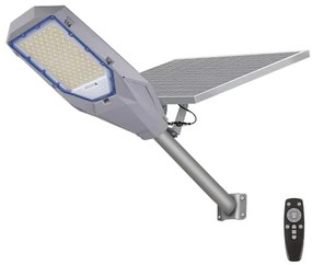 LED регулируем прожектор със соларен панел LED/200W/20000 mAh 6500K IP65 сив