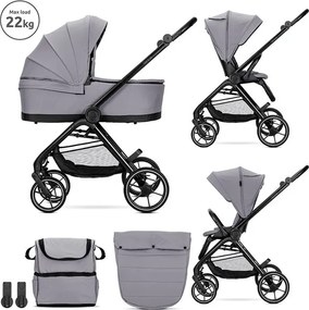 Комбинирана детска количка VENICE 2в1 LORELLI - GREY