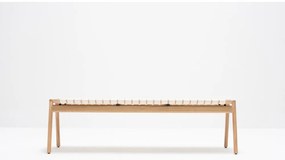 Пейка в бял/естествен цвят Klupa - Gazzda