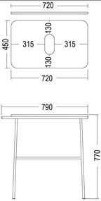 Комплект за баня Fuji 80-33 x 33 cm.-Mple