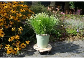 Дървена подвижна стойка за саксии ø 29 cm (височина 8 cm) Indoor &amp; Outdoor – Esschert Design