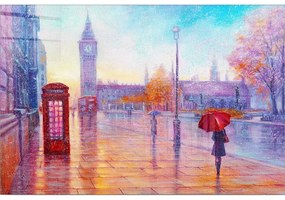 Картина върху стъкло 70x50 cm London - Wallity