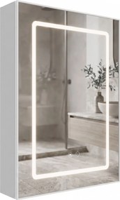 Шкаф с огледало и LED осветление Rea Zenit 70x50cm