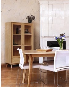 Витрина от декор от дъб естествена 100x170 cm Kensal – Woodman