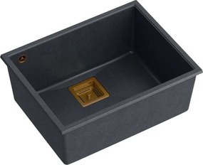 гранитна мивка DAVID 50 Black Metallic