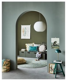 Детски шкаф от борова дървесина в зелено-сиво 120x36 cm Stage - vtwonen