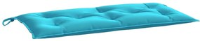 Възглавници за градински пейки 2 бр тюркоаз 100x50x7 см плат