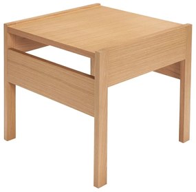 Странична масичка с дъбов плот 50x50 cm Forma – Hübsch