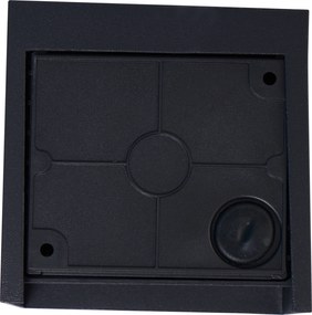 Модерна стенна лампа черна с LED IP44 - Edwin Quadro