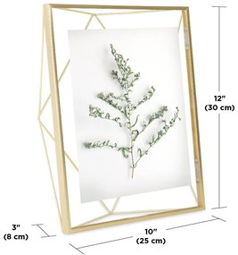 Метална стойка/рамка за стена в златисто 25x30 cm Prisma - Umbra