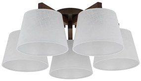 Brilagi - Плафон LATTE 5xE27/15W/230V бор/бял