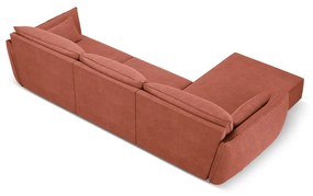 Червен ъглов диван (ляв ъгъл) Vanda - Mazzini Sofas