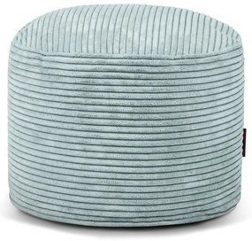 Пуф от рипсено кадифе в цвят мента Mini – SLOWDOWN