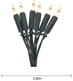 Светлинна верига за контакт с 20 бр. крушки, дължина 285 cm – Star Trading