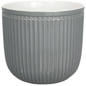 Сива керамична саксия Alice, ø 14 cm - Green Gate