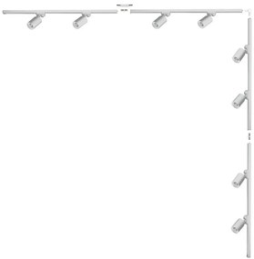 Zuma Line 3585 - Насочващо осветително тяло за релсова система TORE 8xGU10/35W/230V, бяло