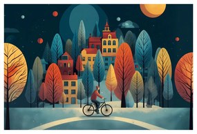 Картина на платно – Зимна разходка под звездите