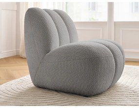 Светлосиво кресло от прежда с примки от букле Janissaire – Bobochic Paris