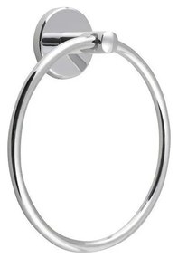 Aqualine - Стенна закачалка за кърпи SAMBA Ø 15,5 см лъскав хром