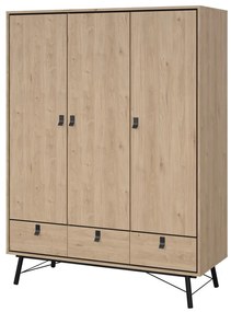 Гардероб с дъбов декор в естествен цвят 150x200 cm Ry - Tvilum