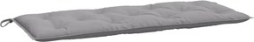 Възглавница за градинска пейка сива 120x50x7 см оксфорд плат
