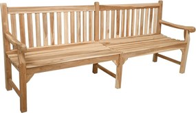 Градинска пейка от масивно дърво в естествен цвят Madura – Garden Pleasure