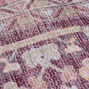 Светлочервен килим със смес от рециклирани влакна подходящ за пране 200x290 cm Windsor – Flair Rugs
