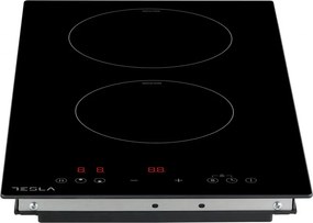 Стъклокерамичен плот за вграждане Tesla HI3201MB, 3500W, 9 степени, Таймер, Защита от деца, Индикатор за остатъчна топлина, Черен