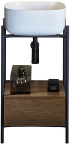 Комплект за баня Laila 2702-NROP с чекмедже 2705-89 Scarabeo