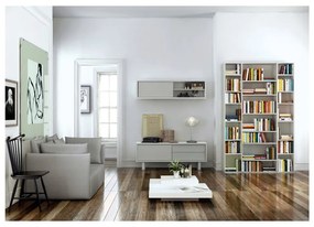 Бяла библиотека 144x224 cm Valsa – TemaHome