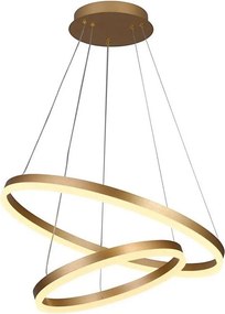 Brilagi - Димируема LED висяща лампа на кабел CIRCLE LED/70W/230V 3000-6500K златиста+дистанционно управление