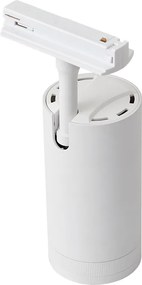 Модерен прожектор бял за релсова осветителна система 1-фазна вкл. LED въртящ се и накланящ се - Iconic Zoom