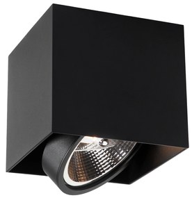 Дизайнерски прожектор черен квадрат AR111 - Box