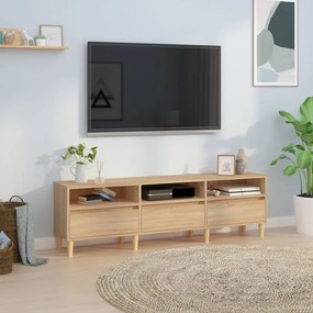 831912 vidaXL ТВ шкаф, сонома дъб, 150x30x44,5 см, инженерно дърво