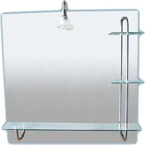 Обикновено огледало за баня с осветление ICM 13, Inter Ceramic, 60x60см