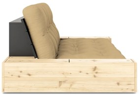 Разтегателен диван в цвят горчица 244 cm Base – Karup Design
