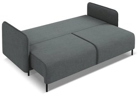 Тъмносив разтегателен диван с място за съхранение 226 cm Luana – Makamii