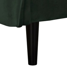 Тъмнозелено кадифено кресло Juli – Ropez