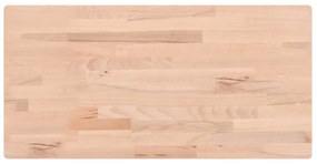 3188879 vidaXL Плот за маса 100x50x1,5 см правоъгълен масивен бук