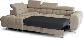 Ъглов диван Lordy mini-Бежов-ляв