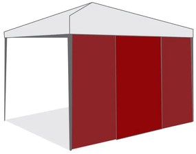 Страница за шатра Tent Pro 3х3 с врата с цип бордо