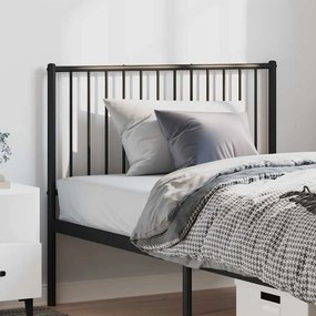 350893 vidaXL Метална табла за глава, черна, 100 см