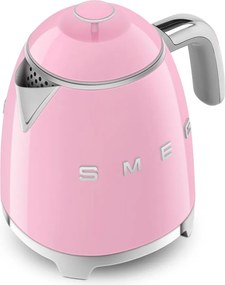 Розова електрическа кана от неръждаема стомана 800 ml Retro Style – SMEG