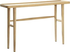 Конзолна маса от масивно манго в естествен цвят 30x120 cm Qiano – Light &amp; Living