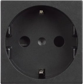 BTICINO Контакт ШУКО 2P+E 2 мод. 16A детска защита цвят Черен Classia Pro  - RG4141P