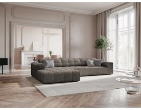 Тъмносив ъглов диван (ляв ъгъл) Chicago – Cosmopolitan Design