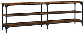 826751 vidaXL ТВ шкаф, опушен дъб, 160x30x50 см, инженерно дърво