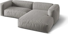 Светлосив модулен ъглов диван (десен ъгъл) Martina – Micadoni Home