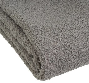 Сиво одеяло от шерпа 130x160 cm Sherpa Bouclé – Casa Selección
