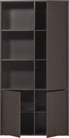 Тъмнокафяв модулен шкаф от масивен бор 108x215 cm Meggy – WOOOD